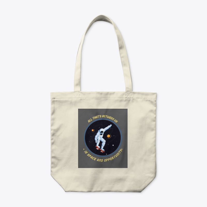Spacehed/Skater Vibe--Worlds Collide Organic Tote Bag