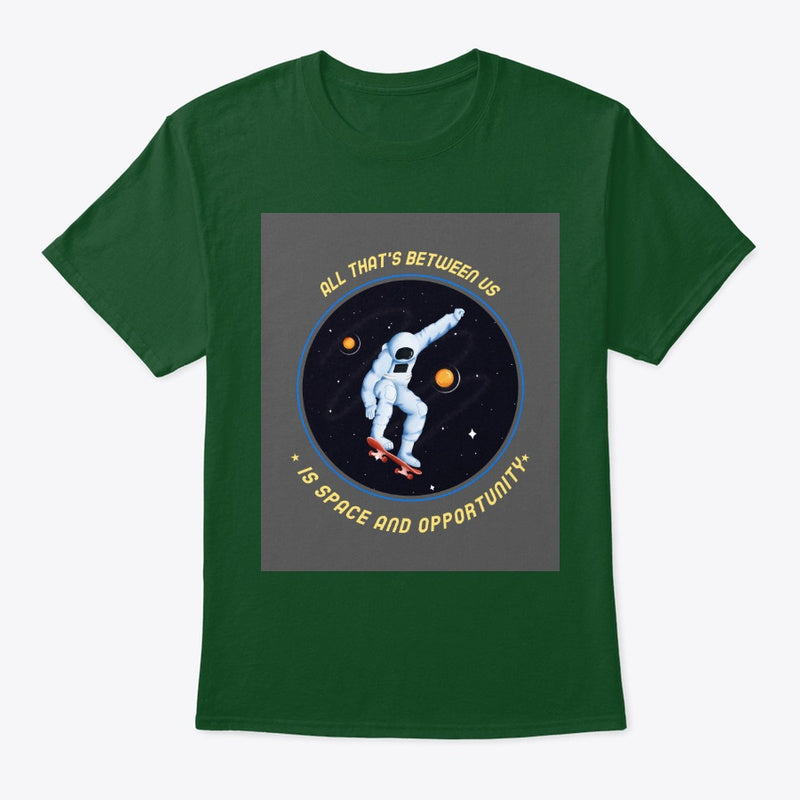 Spacehed/Skater Vibe--Worlds Collide Classic Crew Neck Comfortsoft T-Shirt