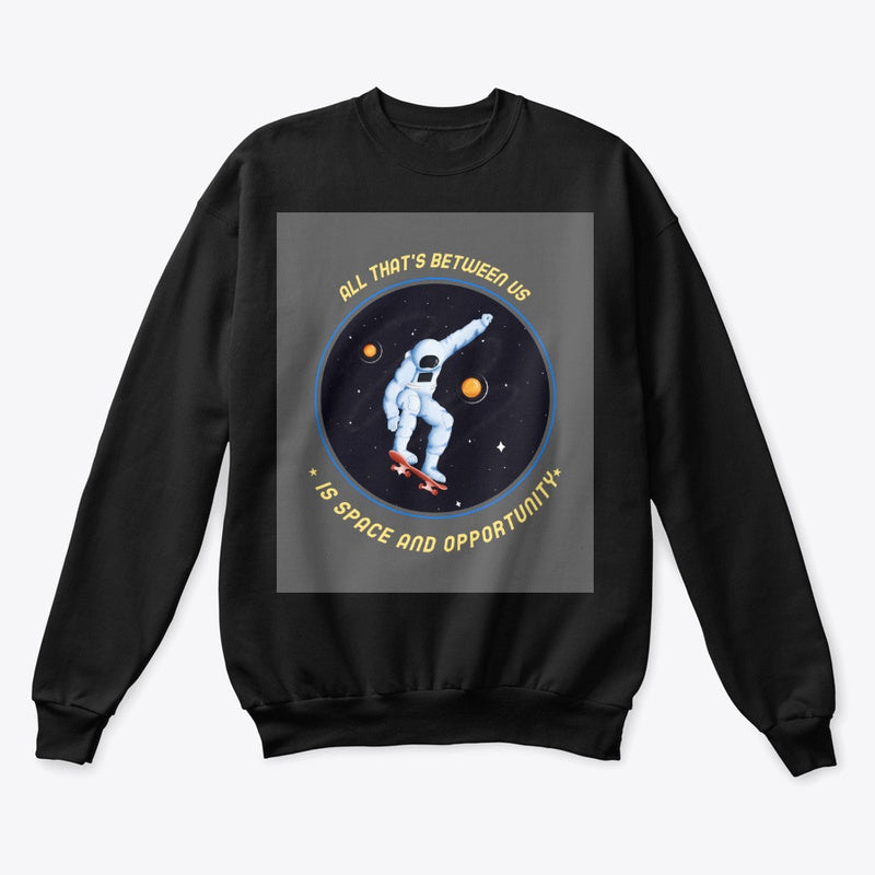 Spacehed/Skater Vibe--Worlds Collide Unisex Classic Crewneck Sweatshirt