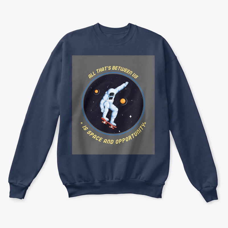Spacehed/Skater Vibe--Worlds Collide Unisex Classic Crewneck Sweatshirt