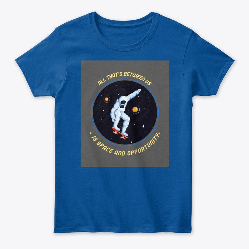 Spacehed/Skater Vibe--Worlds Collide Women's Classic Tee