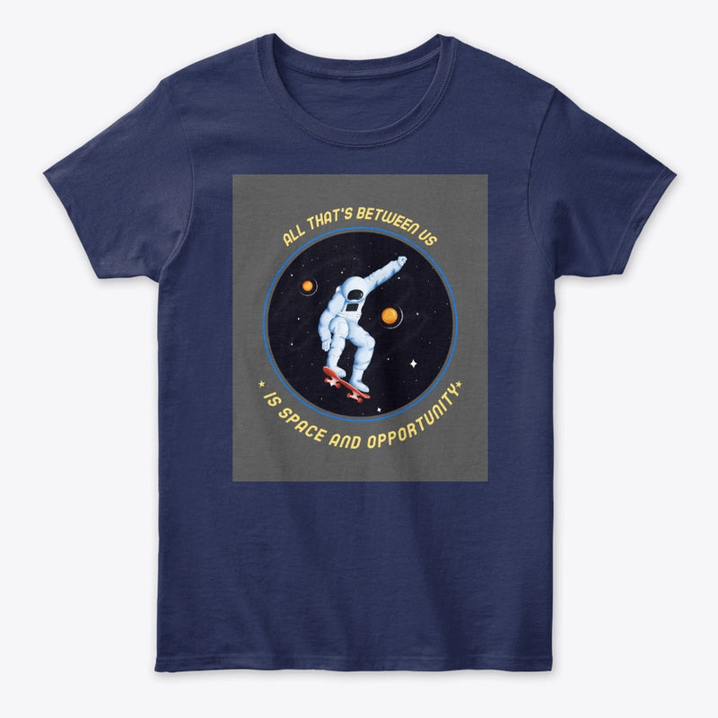 Spacehed/Skater Vibe--Worlds Collide Women's Classic Tee