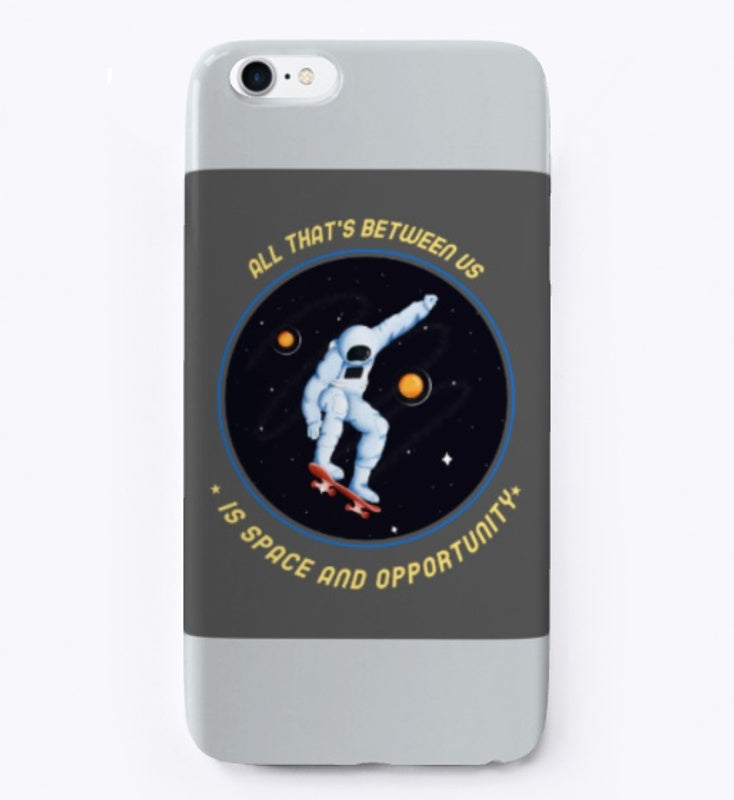 Spacehed/Skater Vibe--Worlds Collide iPhone Case