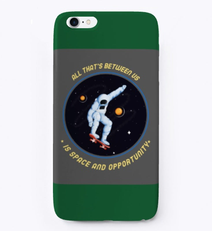 Spacehed/Skater Vibe--Worlds Collide iPhone Case
