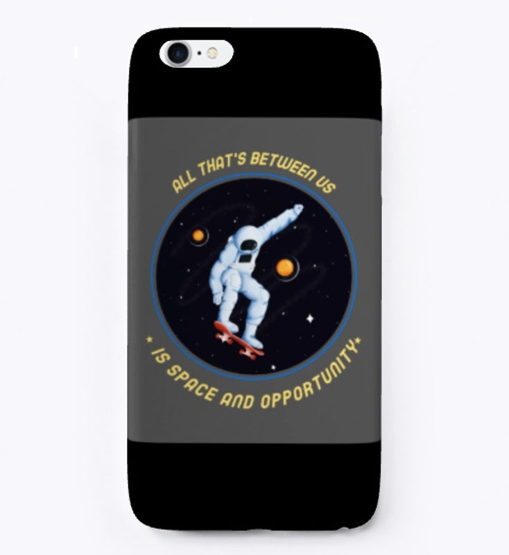 Spacehed/Skater Vibe--Worlds Collide iPhone Case