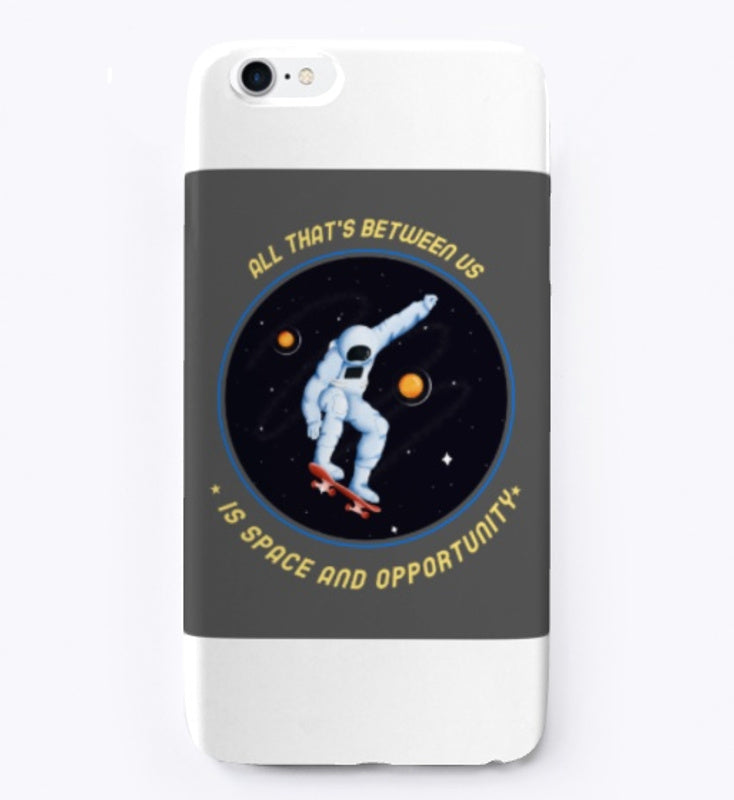Spacehed/Skater Vibe--Worlds Collide iPhone Case