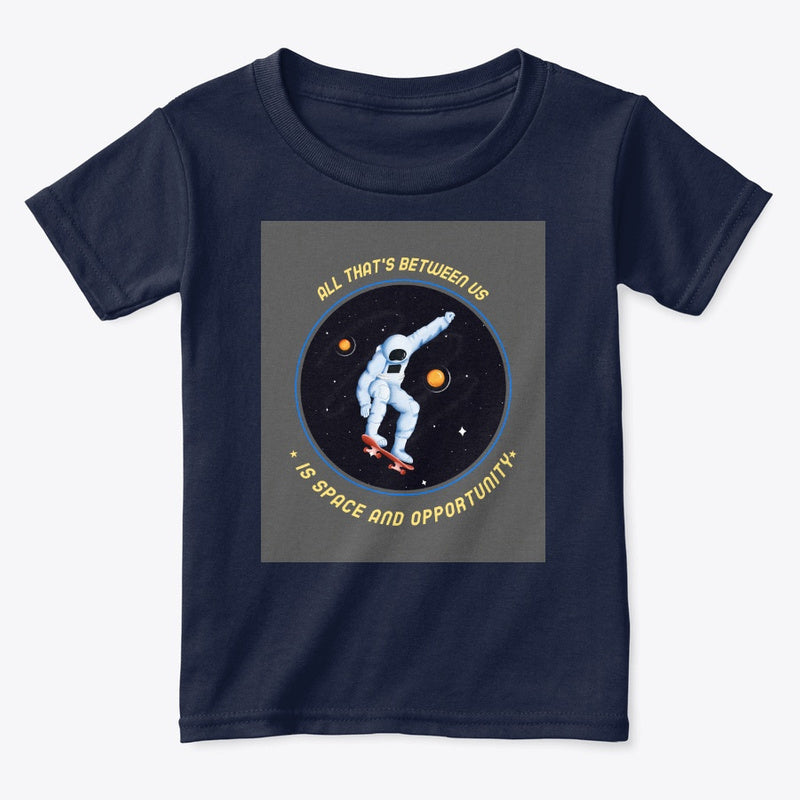Spacehed/Skater Vibe--Worlds Collide Toddler Classic Tee