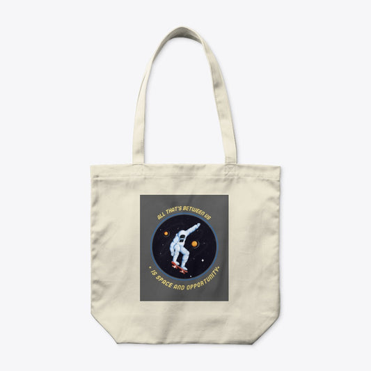 Spacehed/Skater Vibe--Worlds Collide Organic Tote Bag