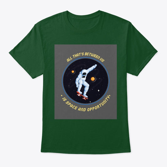 Spacehed/Skater Vibe--Worlds Collide Classic Crew Neck Comfortsoft T-Shirt