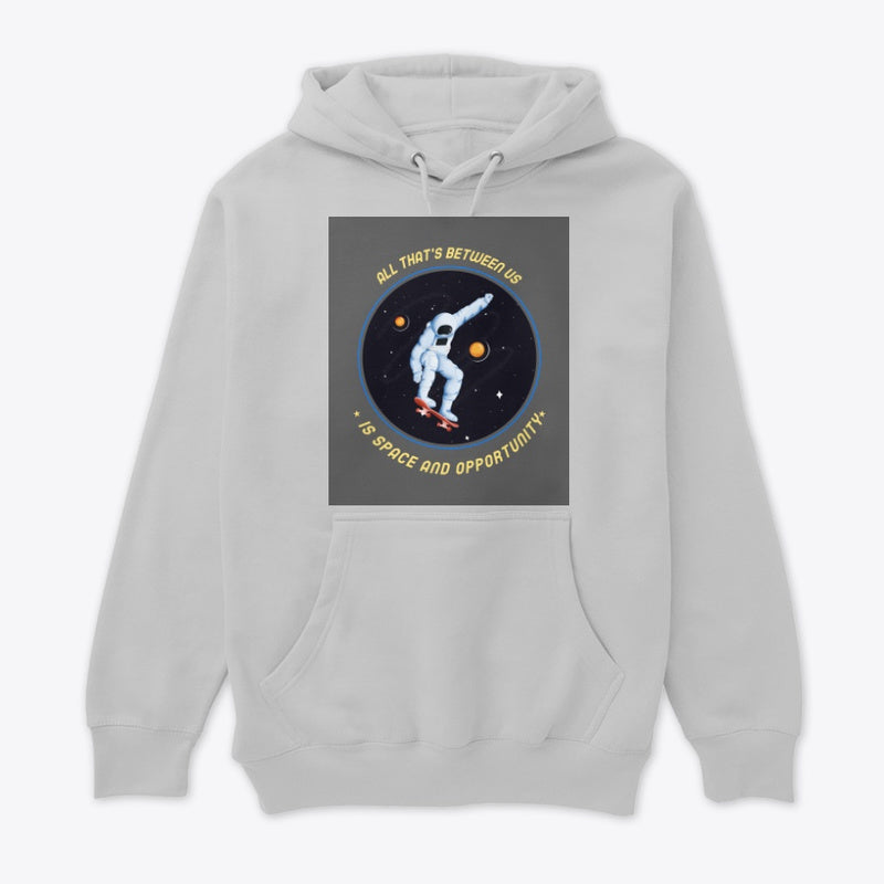 Spacehed/Skater Vibe--Worlds Collide Unisex Premium Pullover Hoodie