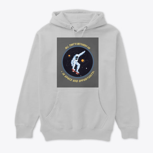 Spacehed/Skater Vibe--Worlds Collide Unisex Premium Pullover Hoodie