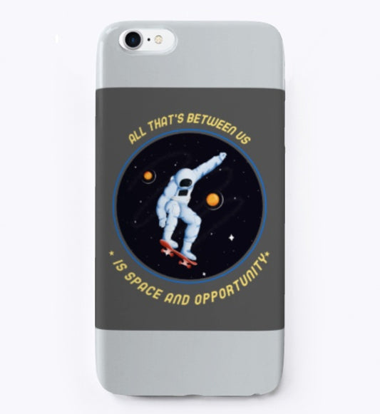 Spacehed/Skater Vibe--Worlds Collide iPhone Case